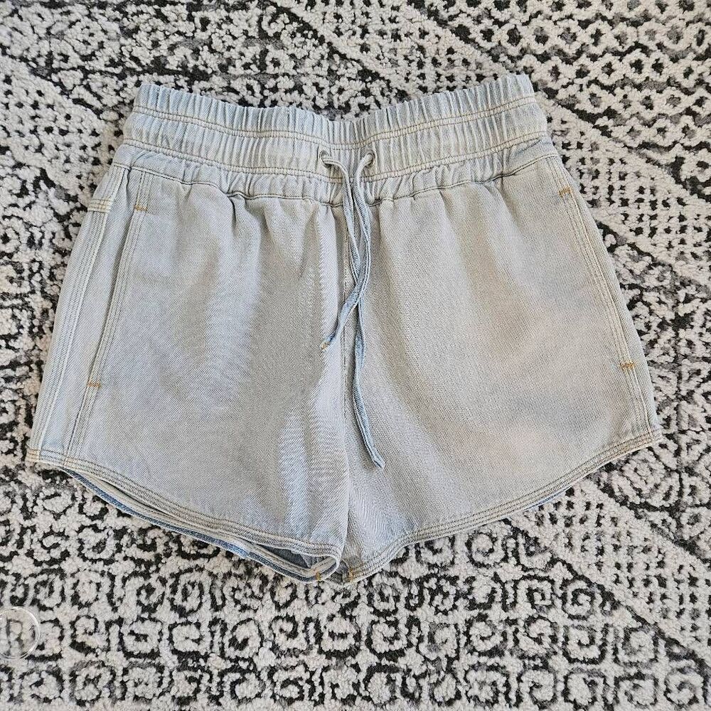 IRO Bleached Blue Denim Shorts Size 36 (US 4)